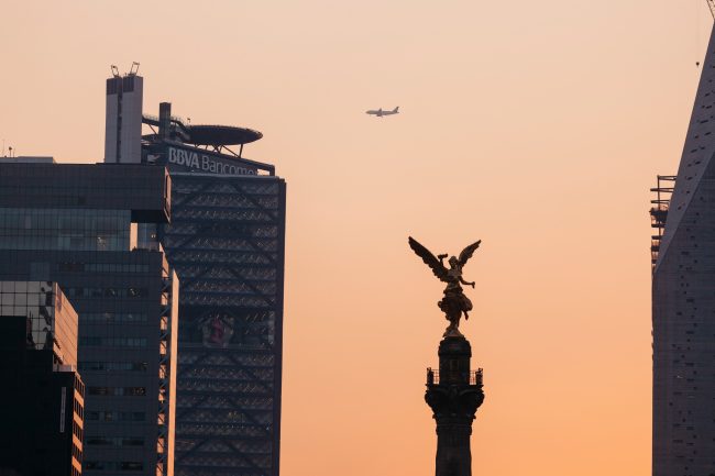 Mexico City, Mexico Independence Angel at sunset